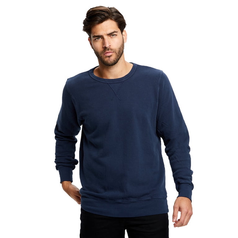 US Blanks US8000G Men's Garment-Dyed Heavy French Terry Crewneck Sweatshirt  - Walmart.com