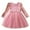 Pink, variant on JSGEK Girl Fall Winter Clothes Toddler Girls Velvet Twirl Dress Long Sleeve Party Dress for Baby Girls White 2 Years