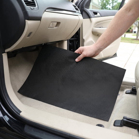 HOOWIFFY 50Pcs Lightweight Nonwoven Car Floor Mats Black Antislip Design for Car Interior Use