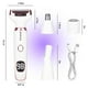 thumbnail image 5 of Afeitadora eléctrica con pantalla LED para hombres y mujeres, afeitadora femenina 2025 en seco y húmedo, depiladora inalámbrica 4 en 1 con resistencia al agua IPX7, afeitadora portátil de bikini sua, 5 of 5