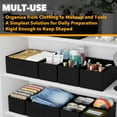 thumbnail image 3 of SpaceAid 12 Pack Drawer Organizer for Clothes, Dresser Drawer Organizer, Black, 3 of 6