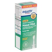 Equate No Drip Severe Congestion Nasal Pump Mist Value Size, 1 fl oz