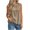 Khaki, variant on Women's Ruffle Detail Sleeveless Tank Tops Summer Petite Plain Crew Neck Tee Casual Travel Tops Wine