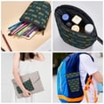 thumbnail image 4 of Lsque Machine Pattern Telescopic Pencil Bag Pen Holder Stationery Case, Stand-up Retractable Transformer Bag Organizer, 4 of 6