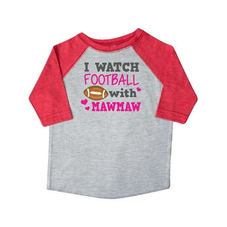 

Inktastic I Watch Football with My Mawmaw Gift Toddler Toddler Girl T-Shirt