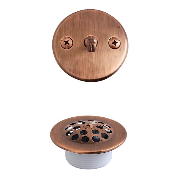 Kingston Brass DTL5305AAC Trip Lever with Grid Conversion Kit, Antique Copper