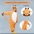 thumbnail image 3 of Kids One Piece Flannel Zip Cosplay Animal Costume Pajamas Home Clothing, 3 of 7