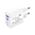 thumbnail image 1 of Fokuz Fast Charging EU Power Adapter USB C Phone Charger Compact Travel Plug For IPhone Smartphones And Devices, 1 of 6
