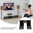thumbnail image 3 of WEUVEB Floating Wall Shelf Soundbar Mount Black Metal Bracket with Easy Installation, 3 of 8