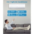 thumbnail image 6 of 9000 BTU Mini Split Air Conditioner Heat Pump System - Energy Efficient Cooling, Quiet Operation, Smart Technology, 20 SEER2, and Easy Installation, 6 of 7