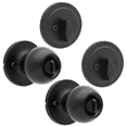 thumbnail image 4 of Hyper Tough 2-Pack Keyed Entry Doorknobs and Deadbolts in Matte Black Finish, 4 of 13