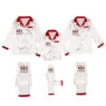 thumbnail image 3 of HNMKIU Family Matching Silk Like Pajamas Long Sleeve Sleepwear Outfit For Parents Kids Holiday Christmas Nightwear Comfortable Set, 3 of 8