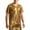 Gold, variant on Plebaso Mens Shiny T Shirts V Neck Short Sleeve Stylish T-Shirts Dance Wear Tee Tops for Nightclub Party