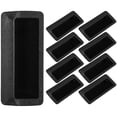 thumbnail image 1 of 10 tiradores de puerta empotrados de plástico para cajón de armario, modernos, negros, únicos, para puertas de armario, 1 of 7