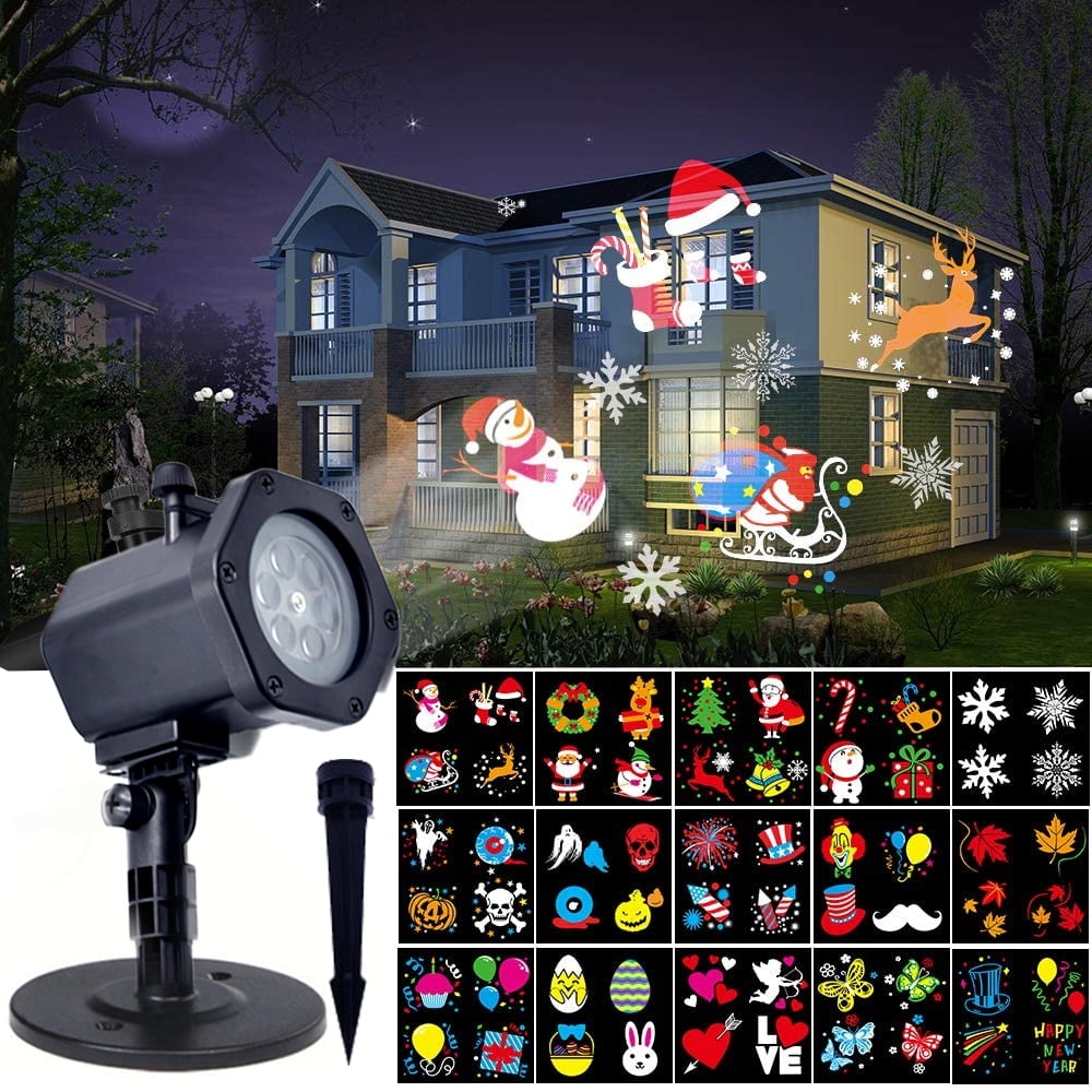 Details about   Christmas LED Projection Lamp Light Projector 12 Pattern Party Lights 3 Types US 