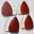 thumbnail image 2 of 10 Pcs 14X9cm Triangle Sanding Pads Paper Set & Oscillating Multitool 40 Grit, 2 of 9