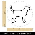 thumbnail image 2 of Bloodhound Dog Outline Self-Inking Rubber Stamp Ink Stamper - Blue Ink - Medium 1 Inch, 2 of 7