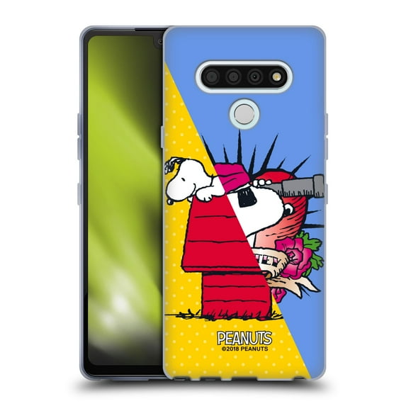 Head Case Designs Officially Licensed Peanuts Halfs And Laughs Snoopy Pirate Soft Gel Case Compatible with LG Stylo 6