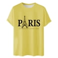 thumbnail image 4 of Paris Is Always A Good Idea Graphic Tees for Men 2026 Summer Casual Short Sleeve Crewneck Travel T Shirts, 4 of 4