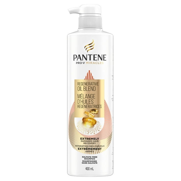 Pantene Pro-V Miracles Extreme Damage Care Regenerative Oil Blend Sulfate Free Shampoo