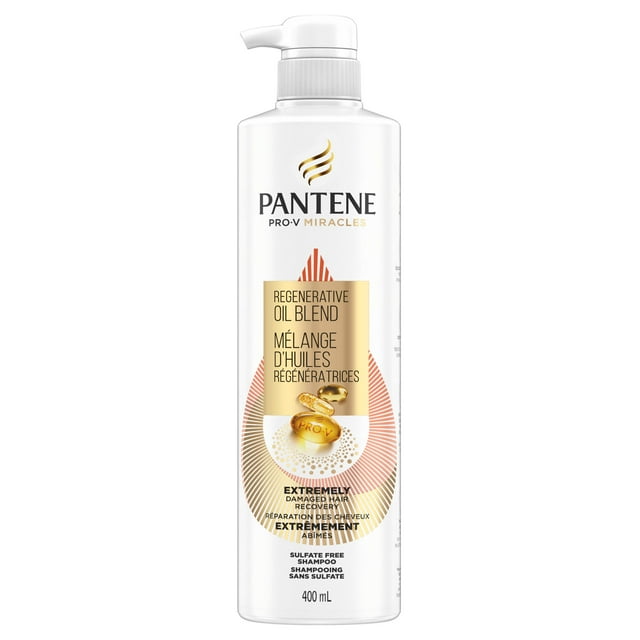 Pantene Pro-V Miracles Extreme Damage Care Regenerative Oil Blend Sulfate Free Shampoo