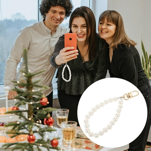 IDEANATEGRATE 1Set Keychain Hand Pendant Stylish Phone Strap For Women Daily Use With Zinc Alloy