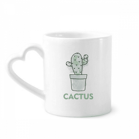 

Cactus Succulents Potted Watercolor Mug Coffee Cerac Drinkware Glass Heart Cup