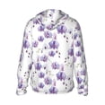 thumbnail image 3 of Fotbe Orchids Flowers Men's Women's UPF 50+ Sun Protection Jacket Hooded Cooling Shirt with Pockets Hiking Outdoor Performance-Large, 3 of 9