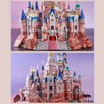 thumbnail image 4 of Metal Puzzle Dream Castle With Lights Model Toy, Birthday, Valentine's Day Gift, DIY Craft Kits, 4 of 4