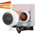 thumbnail image 1 of Planet Car Calefacción 12V/24V 240W Enchufe en el encendedor de cigarrillos, descongelación rápida 2 en 1, rotación de 360°, potente calefacción silenciosa o refrigeración de su elección esquí esquí Gafas de esquí, 1 of 5