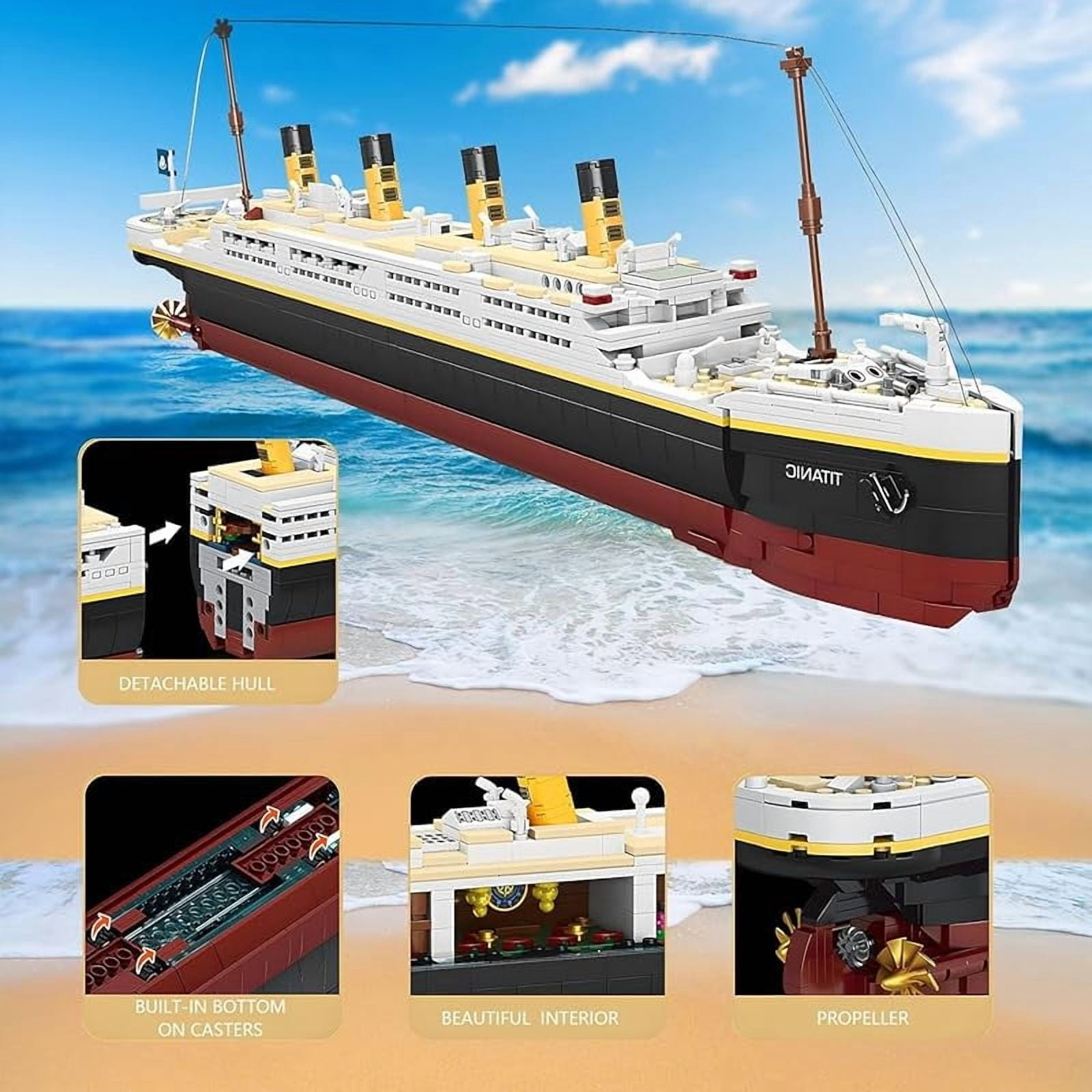 dOvOb Titanic Model Building Blocks Set, 2022 Pieces Bricks Kit, Compatible with Major Brands, DIY Ship Model for Teens & Adults