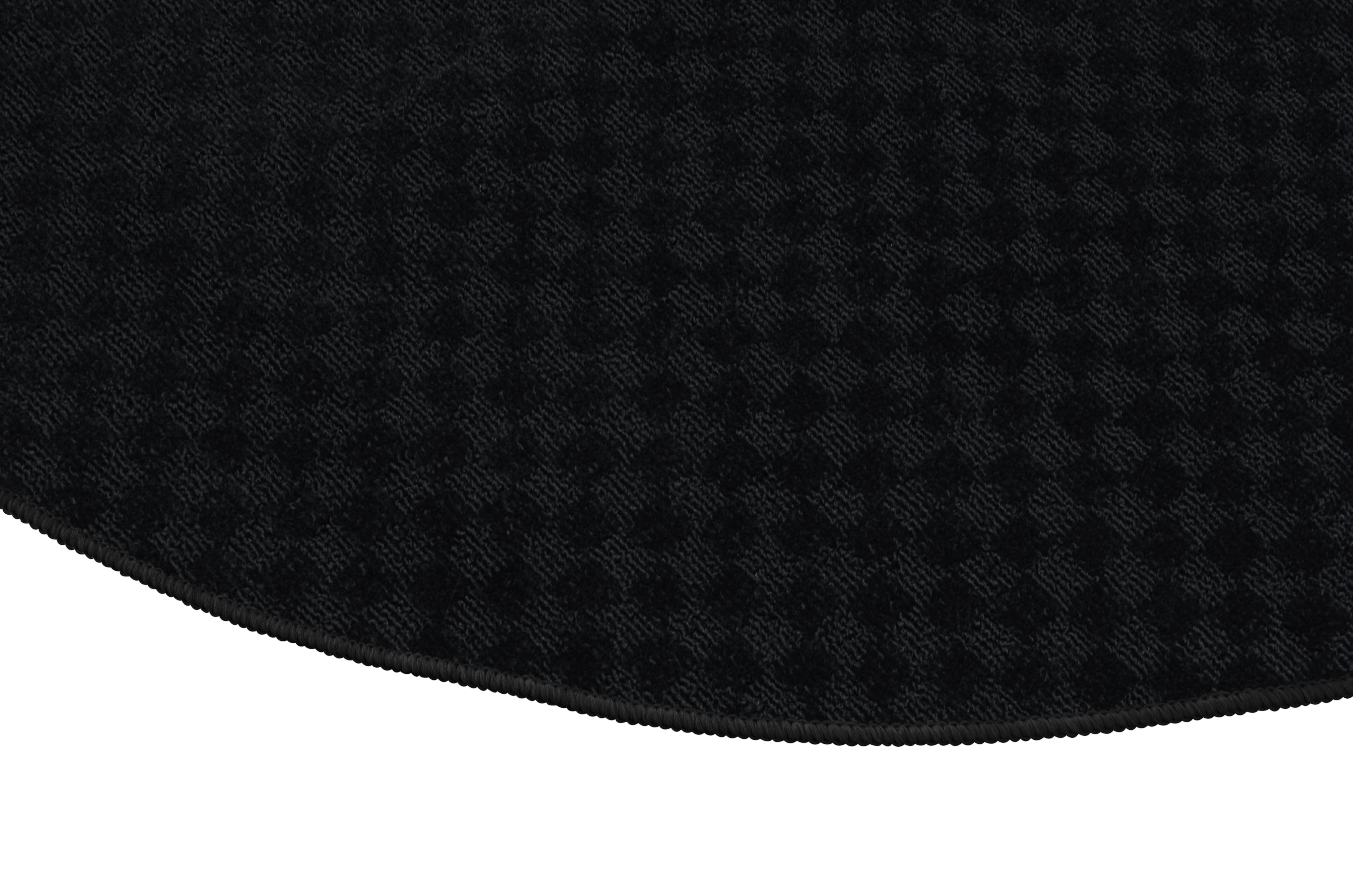 Garland Rug Medallion Black Round Indoor Area Rug, 5' x 5'