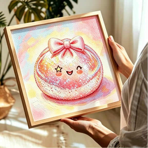 Beforeyayn Rhinestone Diamond Art Kit, Diy Painting with Two Adorable Styles, for Stress Relief or Craft Lovers, In Bedroom or Living Room, for Wall Decor Leisure