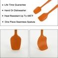 thumbnail image 2 of 2pcs Kitchen Cooking Silicone Spatula Set Heat Resistant Turners Scraper Cooking Utensils Orange, 2 of 7