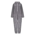 thumbnail image 5 of Wlynlyn Pajamas Jumpsuits for Women Fleece Onesie Winter Warm Rompers 1 Piece Hooded Ear Sherpa Outfits Cute Sleepwear, 5 of 10