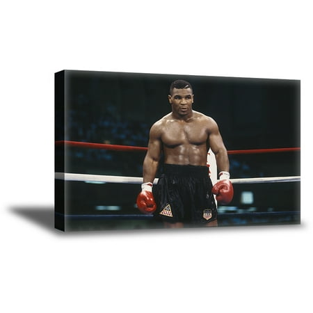 Awkward Styles Mike Tyson Canvas Print Art Boxer Ring Picture Champion Printed Photo Decor Mike Tyson Colorful Photo for Office Ready to Hang Picture Housewarming Gifts Champion Canvas Print