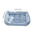 thumbnail image 4 of Darzheoy Extra Thick Rectangular Pet Bed for Dogs & Cats - Soft Warm Sleeping Mat, Indoor Outdoor Cushion Pad, Washable, Mat for Large Small,Multicolor, 4 of 6