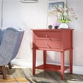 thumbnail image 3 of Ameriwood Home Table d'Appoint Franklin avec 2 Tiroirs en Terracotta, 3 of 11