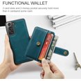 thumbnail image 3 of Phone Case for Samsung Galaxy S21 5G 6.2 inch Wallet Cover with Tempered Glass Screen Protector and RFID Credit Card Holder Leather Cell Accessories S 21 21S G5 GS21 X21 D21 4G Women Men Blue, 3 of 12