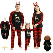 Christmas Family Matching Clothes Long Sleeve Pajamas for ALL of Family