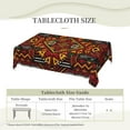 thumbnail image 6 of Rectangle African American Festival Table Cloth for Dining Tables, Reusable African Tribal Tablecloths Kitchen Tabletop Decor Ethnic Table Cover for Holiday,Picnic,Party,60x84Inch, 6 of 7