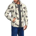 thumbnail image 2 of Uemuo Funny Chicken for Men's Fashion Full-zip Hoodies & Sweatshirts with Kangaroo Pocket, Zip-up Hooded Sweatshirt, Moisture Wicking & Breathable-X-Large, 2 of 5