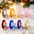 thumbnail image 4 of Gold Sheer Ribbon 0.59 Inch x 49 Yards, Sheer Ribbon for Gift Wrapping, Metallic Organza Chiffon Ribbon for Bows, Bouquets, Crafts and Party Decor, 4 of 4