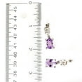 thumbnail image 3 of Sterling Silver 7.67ctw Pink Amethyst Drop & Dangle Earring 1.00'L, 3 of 3
