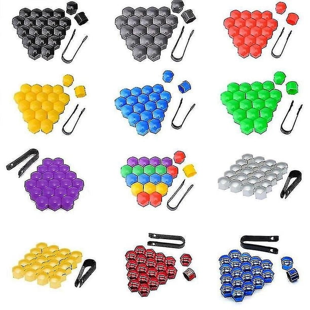 20 piezas 17mm/19/21mm tapas de tuerca de rueda de coche Abs ajuste automático cubierta de tuerca de rueda de neumático cubiertas de protección de tornillo Protector de tornillo - verde 21mm dontodent Kuyhfg Sin marca