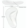 thumbnail image 3 of plantillas de zapatos para pies planos, insertos de arco reutilizables para fascitis plantar, almohadilla de arco adhesiva para aliviar la presión y el dolor de pies, S, translúcido oso de fresa Electrónica, 3 of 6