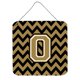 thumbnail image 1 of "Treasures Chevron Black and Gold Letter O Wall or Door Hanging Prints CJ1050-ODS66, 6"" H x 6"" W" Caroline's Treasures CJ1050-ODS66, 1 of 1