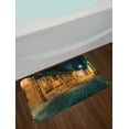 thumbnail image 2 of City Old Houses Bath Mat, Dark Deserted Alley by Night in Sibiu Romania Mysterious Historical Place, Plush Bathroom Decor Mat with Non Slip Backing, 29.5" X 17.5", Multicolor, by Ambesonne, 2 of 2