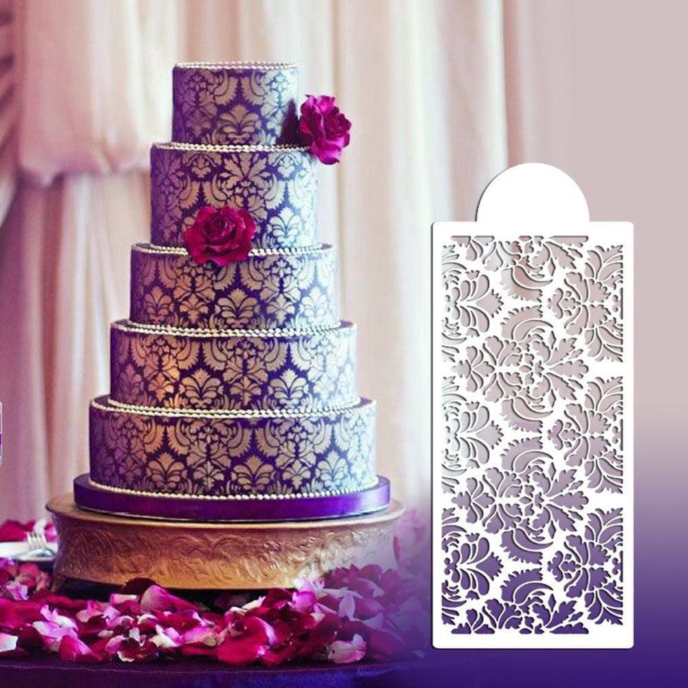 befoka wedding cake stencil template cake decorating embossing plastic