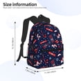 thumbnail image 2 of Fotbe Winter Sports Fun Pattern Mochila Ligera Casual para Laptop para Hombres y Mujeres, Mochila Impermeable de Uso Diario, Mochila para Universidad, 2 of 6